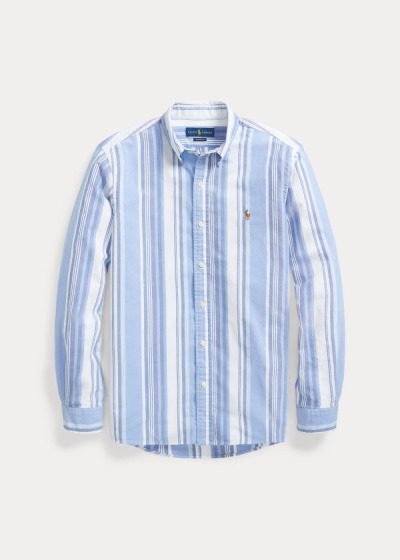 Men's Polo Ralph Lauren Classic Fit Striped Shirts | 634918ZQR